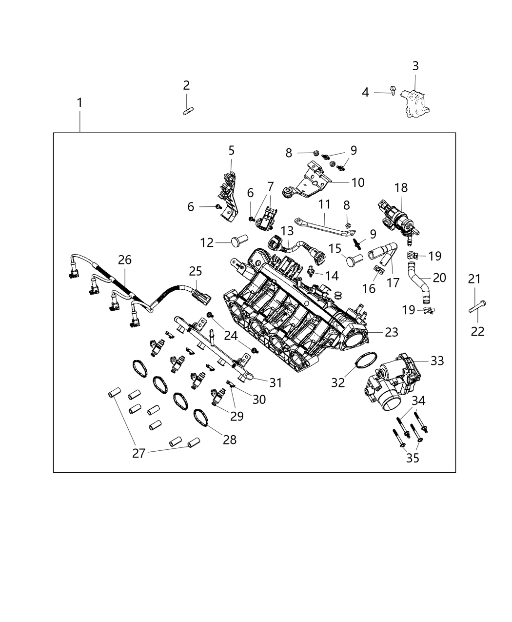 Mopar 68098389AA Gasket-Intake Manifold