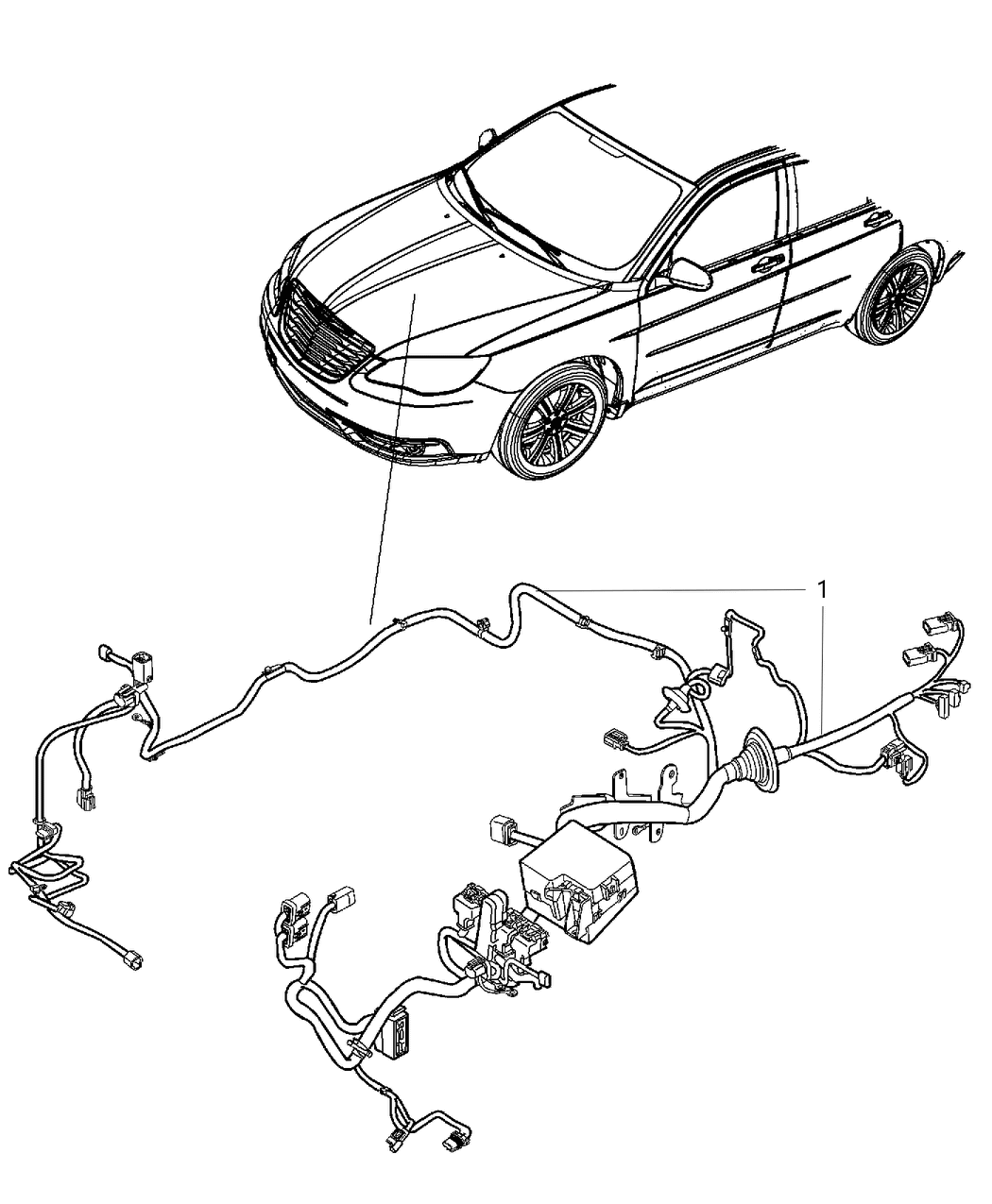 Mopar 68170544AA Wiring-HEADLAMP To Dash