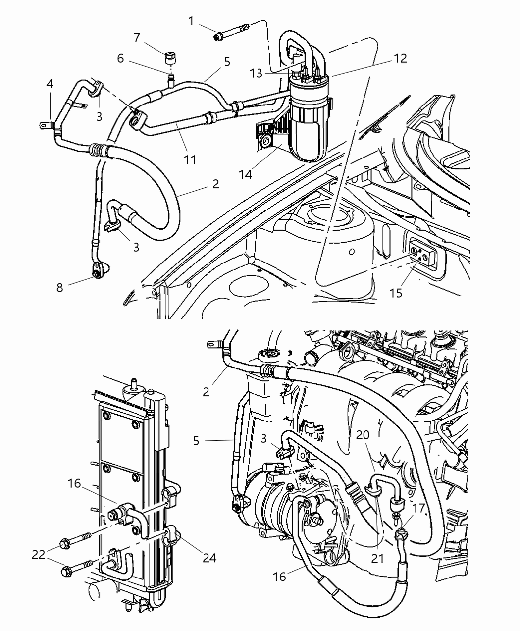 Mopar 2AMC4969AA CONDENSER-Air Conditioning