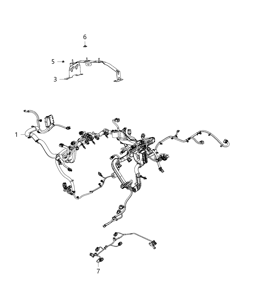 Mopar 68362192AC Wiring-Engine