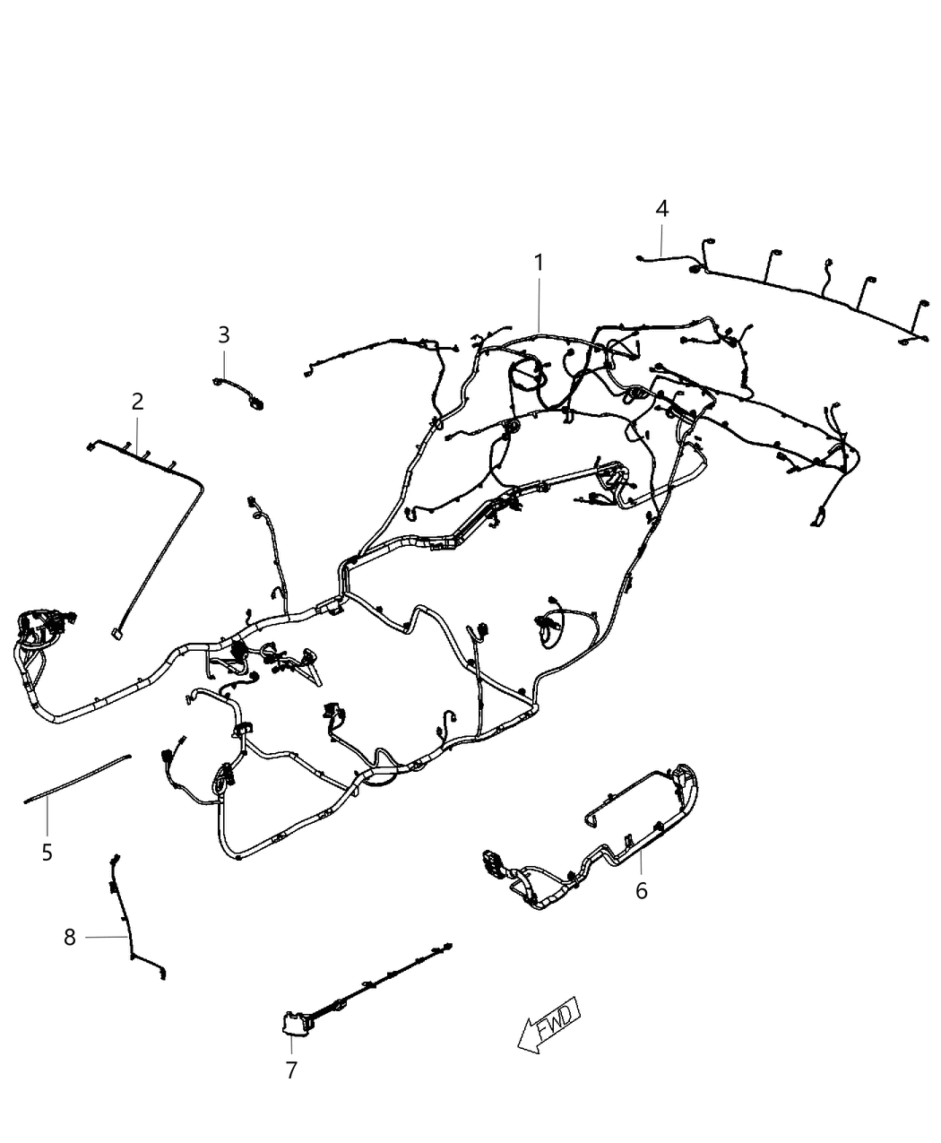 Mopar 68197033AB Wiring-Body