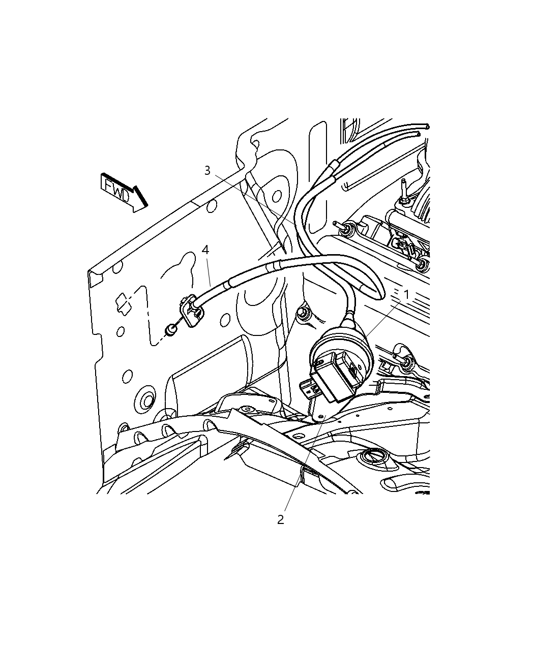 Mopar 53013347AC Wiring-Speed Control Vacuum