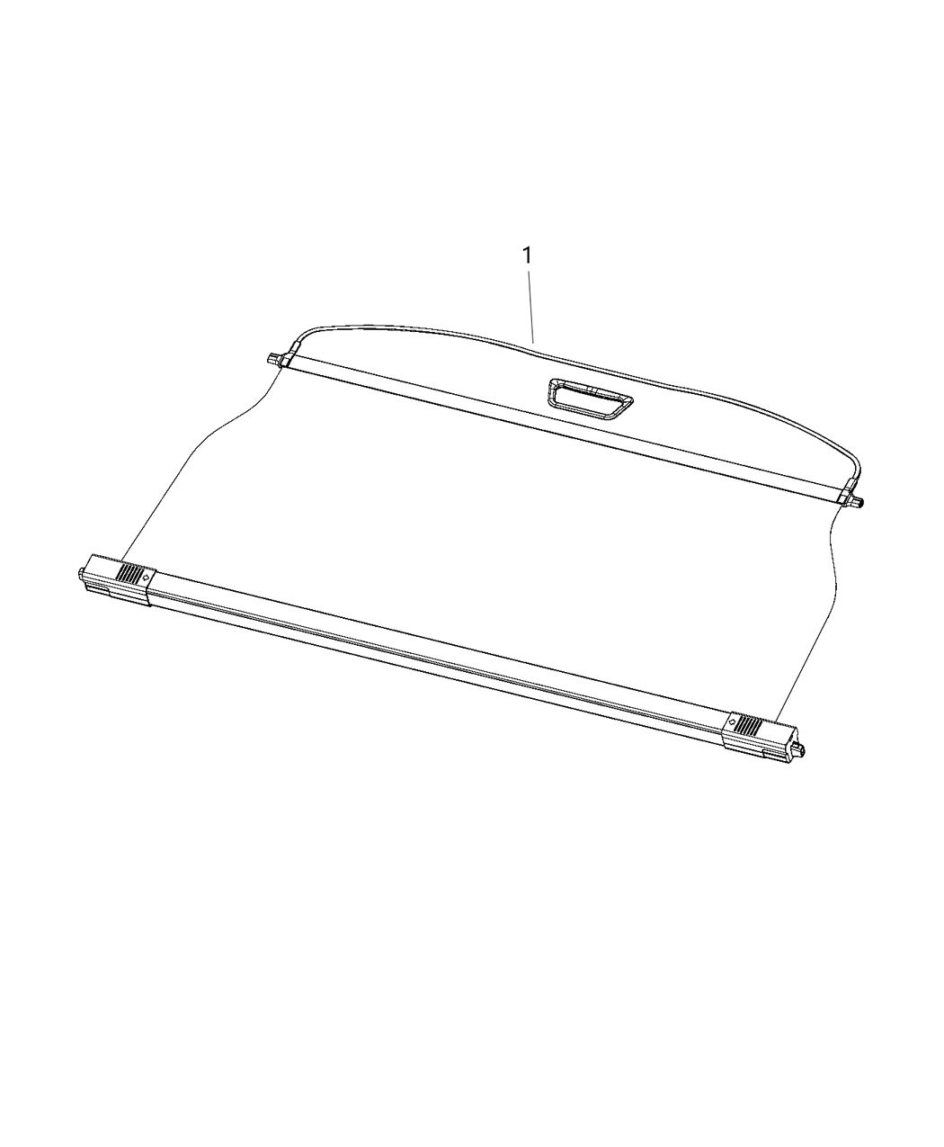 Mopar 6FW02LU5AB Cover-Cargo Compartment