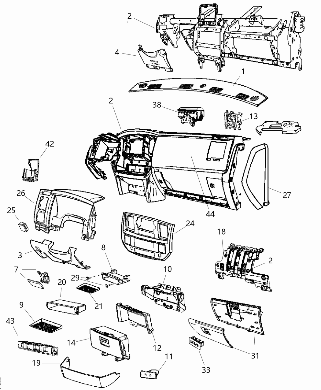 Mopar 5175887AA Mat-Single Cup