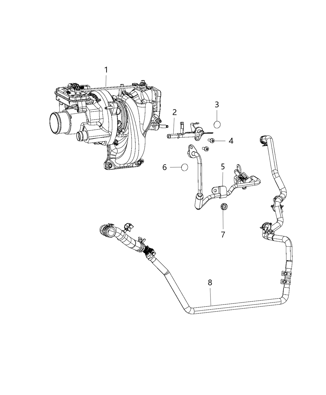 Mopar 4893763AD Tube-COOLANT