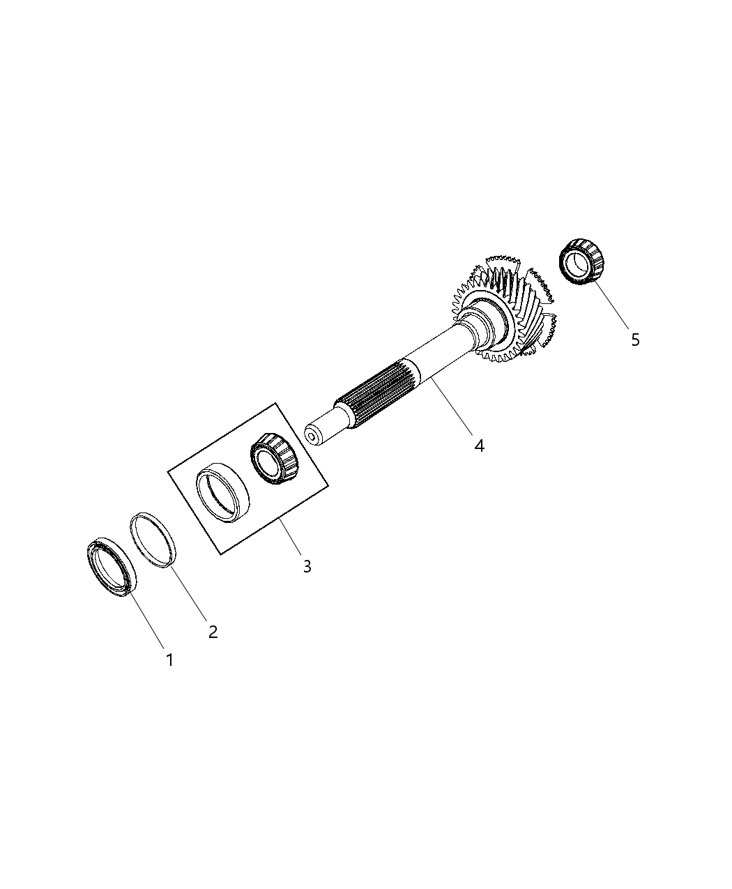 Mopar 68199053AA Shaft-Input