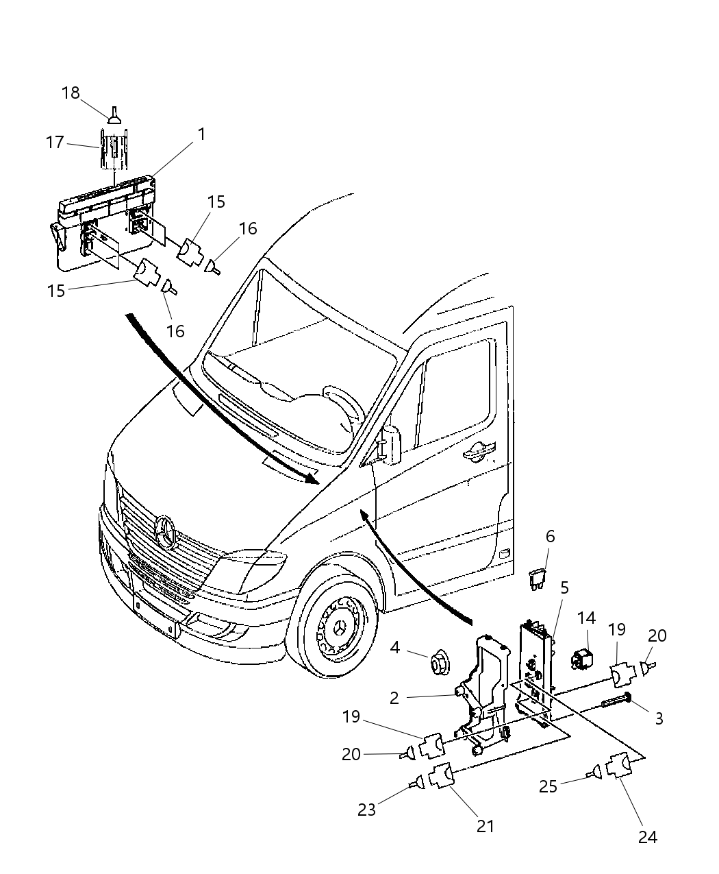 Mopar 68016736AA FUSEBLOCK