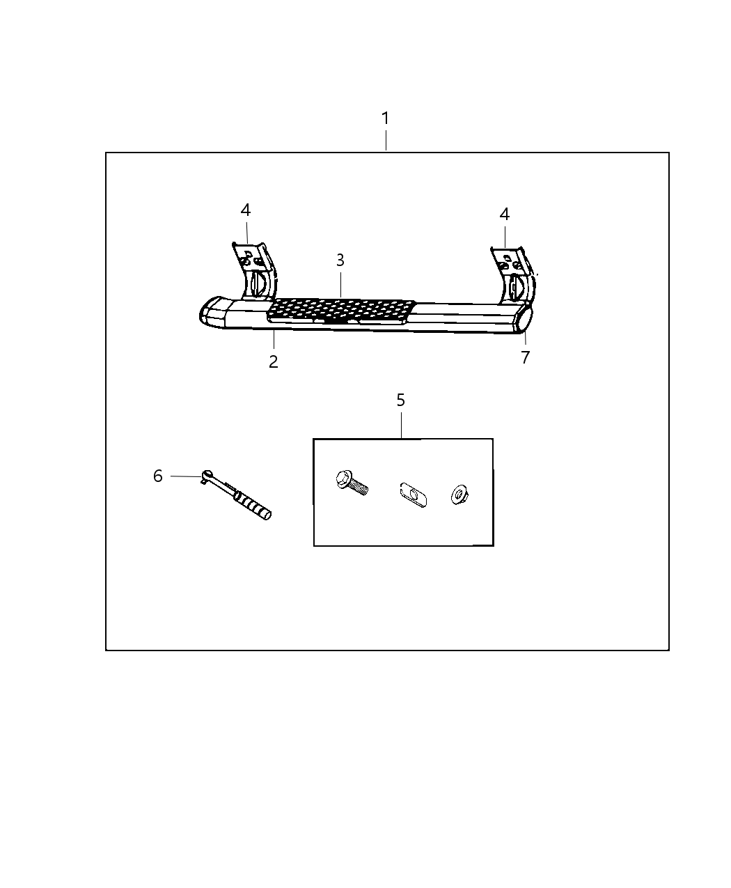 Mopar 82213589AD Step Kit-Tubular Side