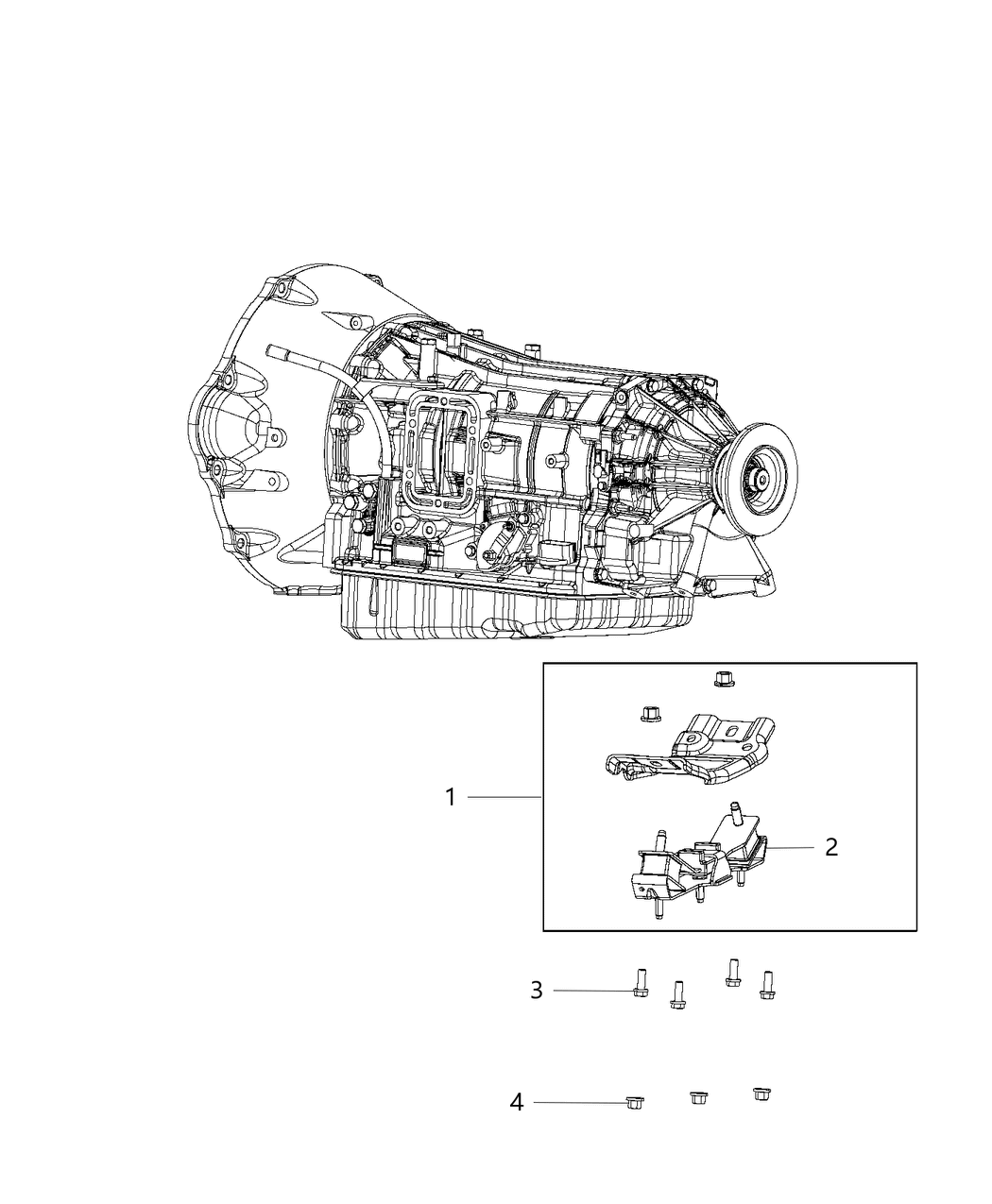 Mopar 68233765AB ISOLATOR-Transmission Mount