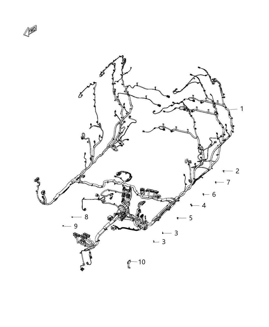 Mopar 68371379AB Wiring-Body