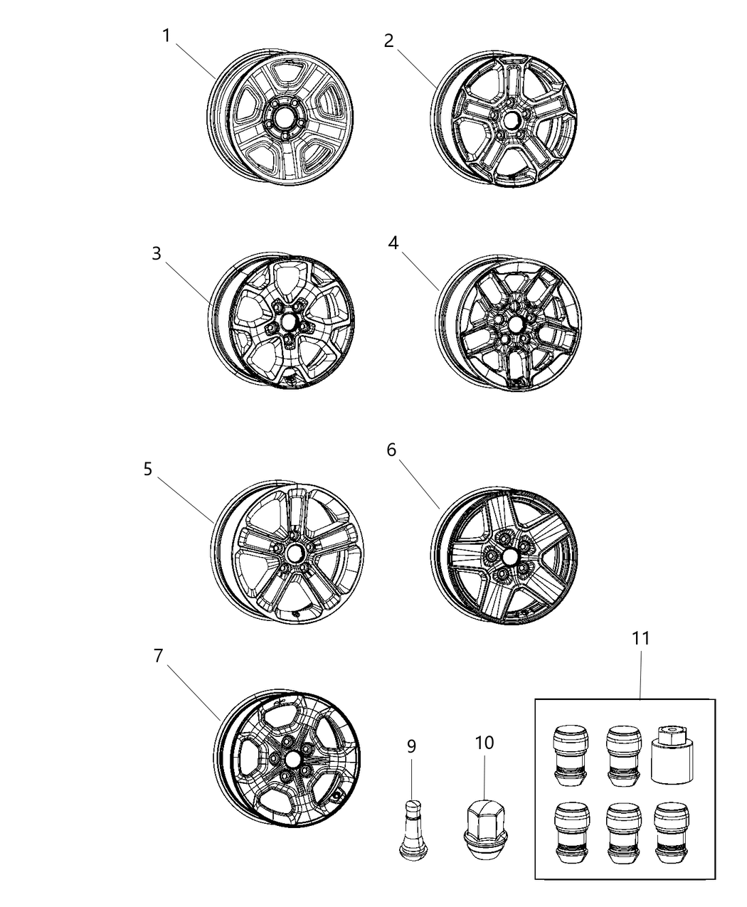 Mopar 4755561AA Wheel-Aluminum