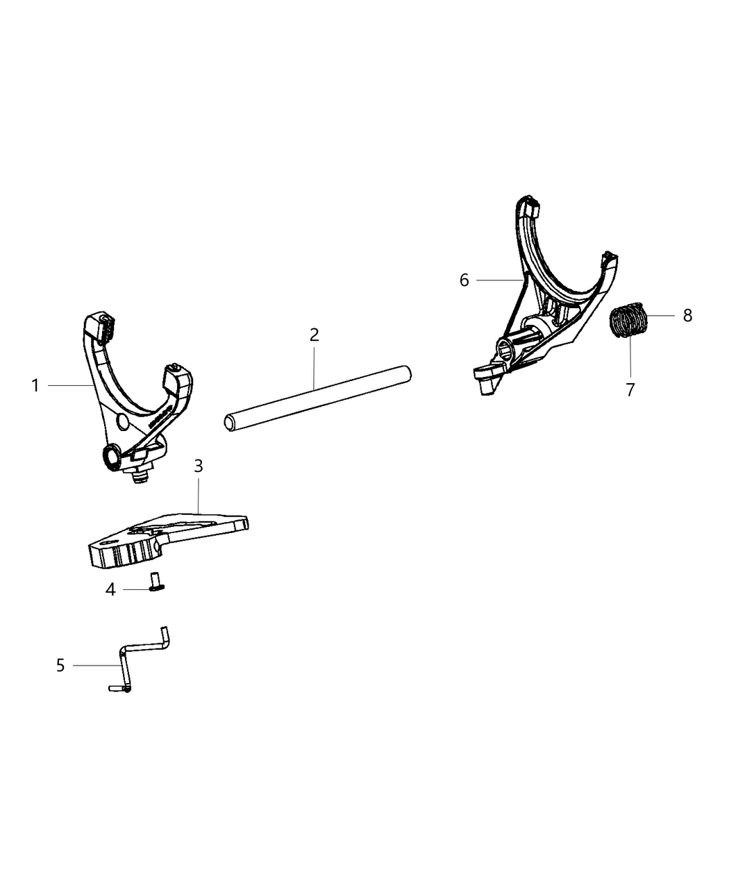 Mopar 68449234AA Fork-Fork-Shift