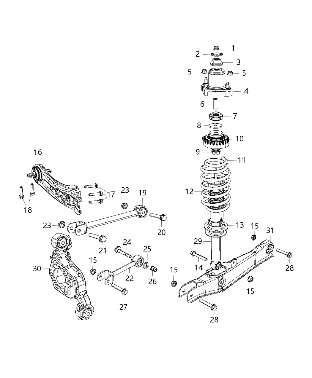 Mopar 68087844AD ABSORBER-Suspension