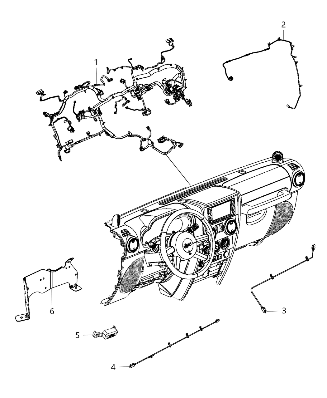 Mopar 68262842AC Wiring-Instrument Panel