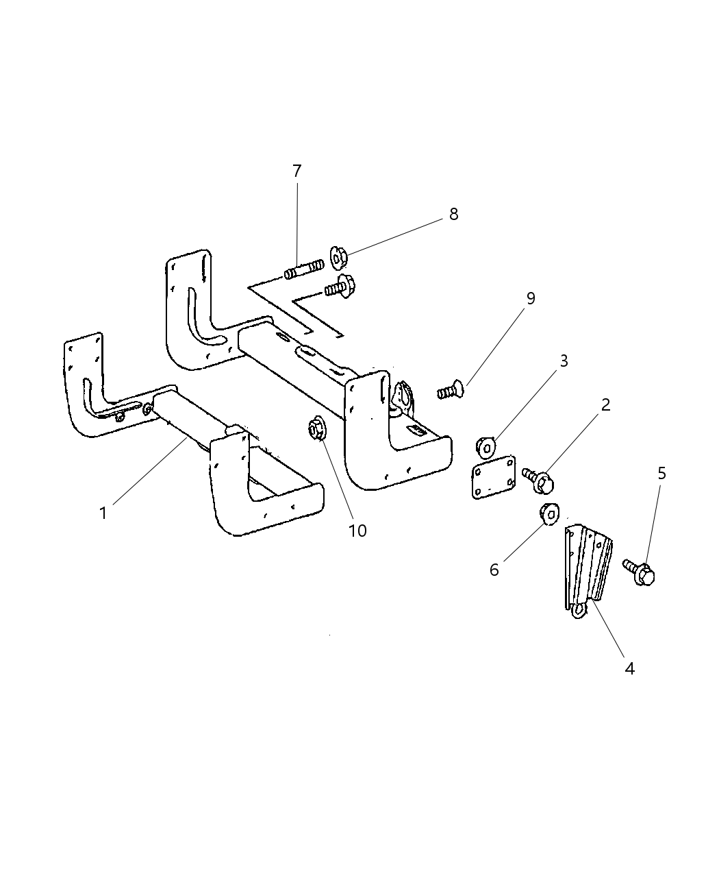 Mopar 68012569AA Tow Bar-Trailer