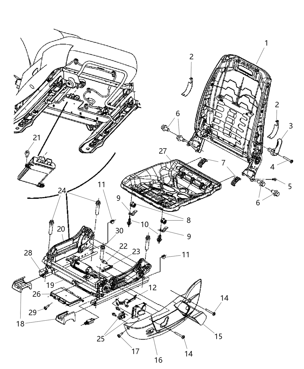 Mopar 5175855AA LIMITER-Seat Track Travel