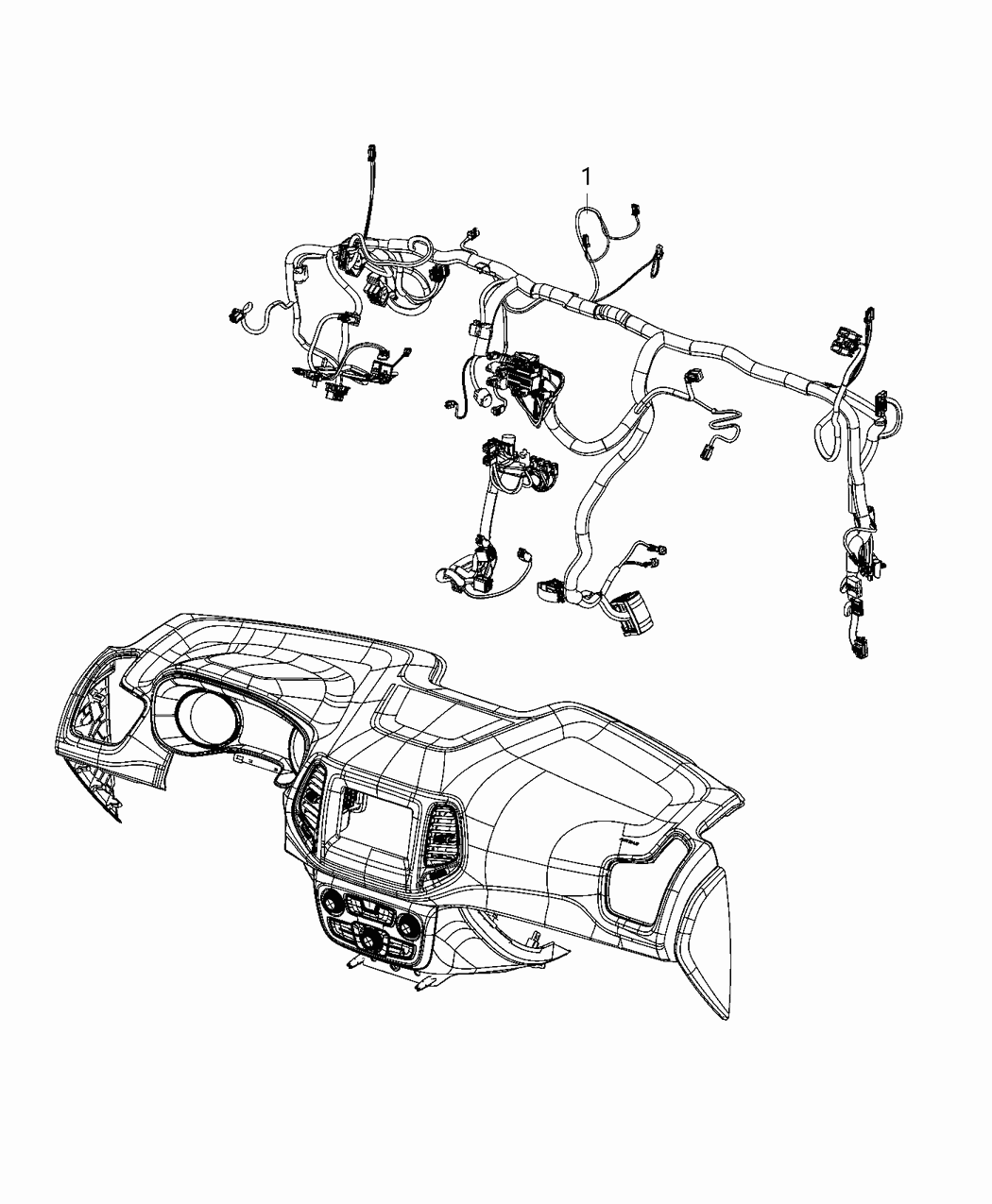 Mopar 68452881AC Instrument Panel