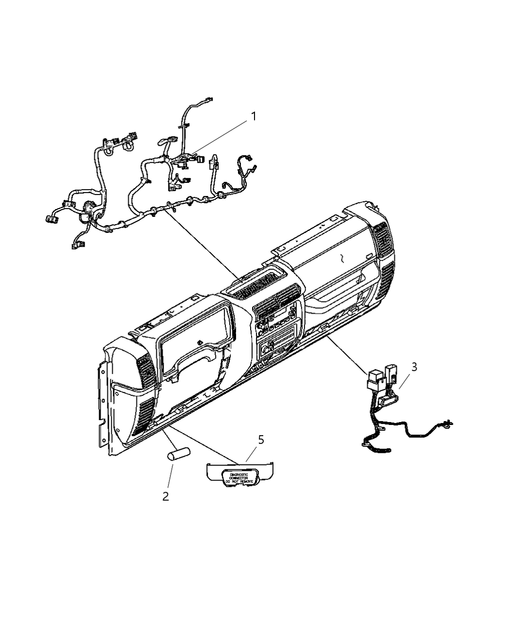 Mopar 56055202AA Wiring-Radio Jumper