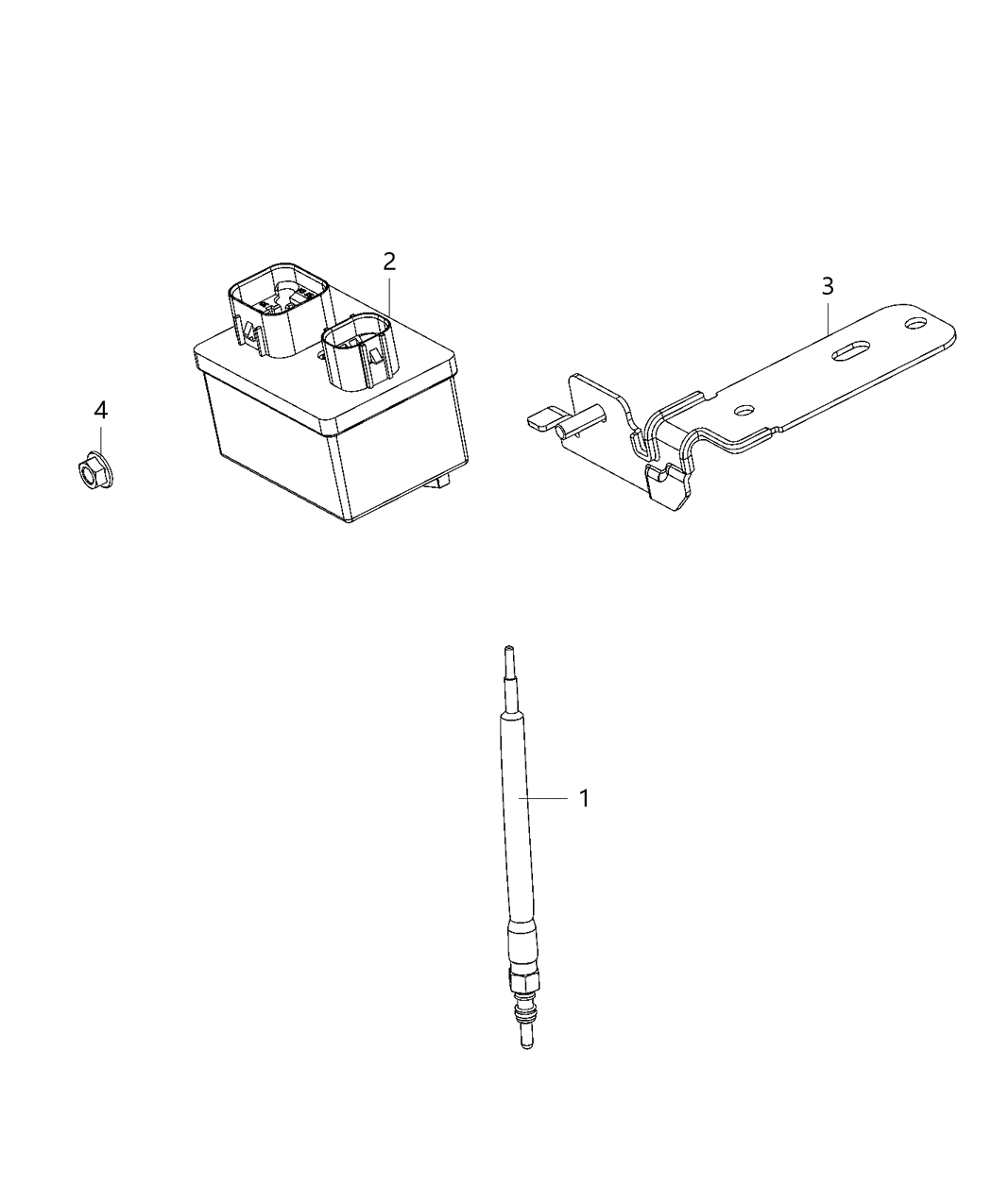 Mopar 68286210AA Glow Plug