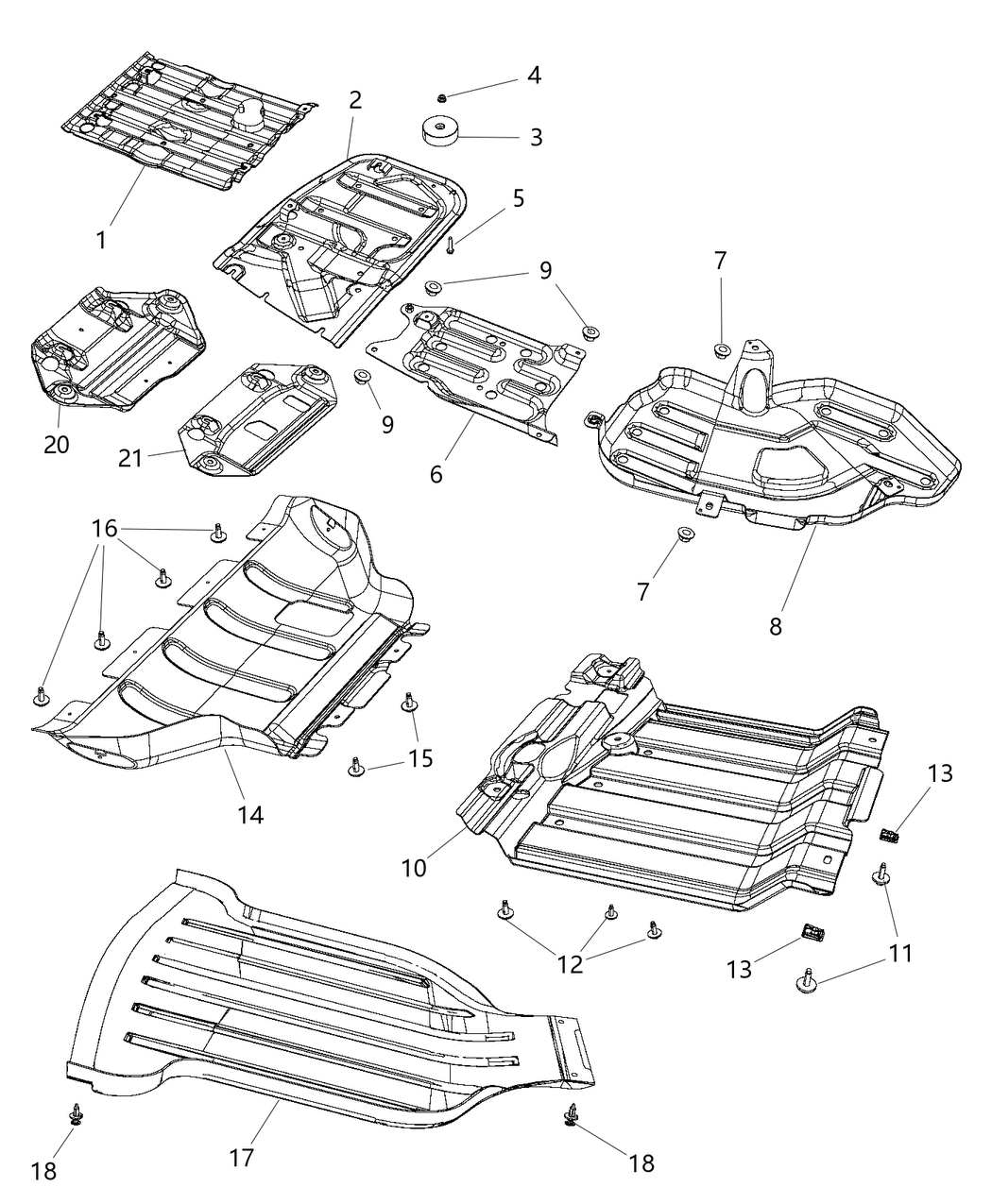 Mopar 68199890AB SKIDSTRIP-Front