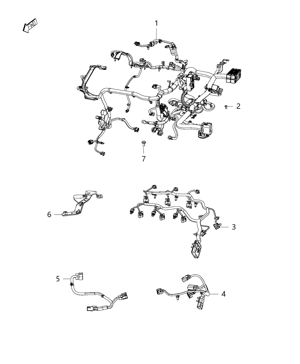 Mopar 68347365AB Wiring-Engine