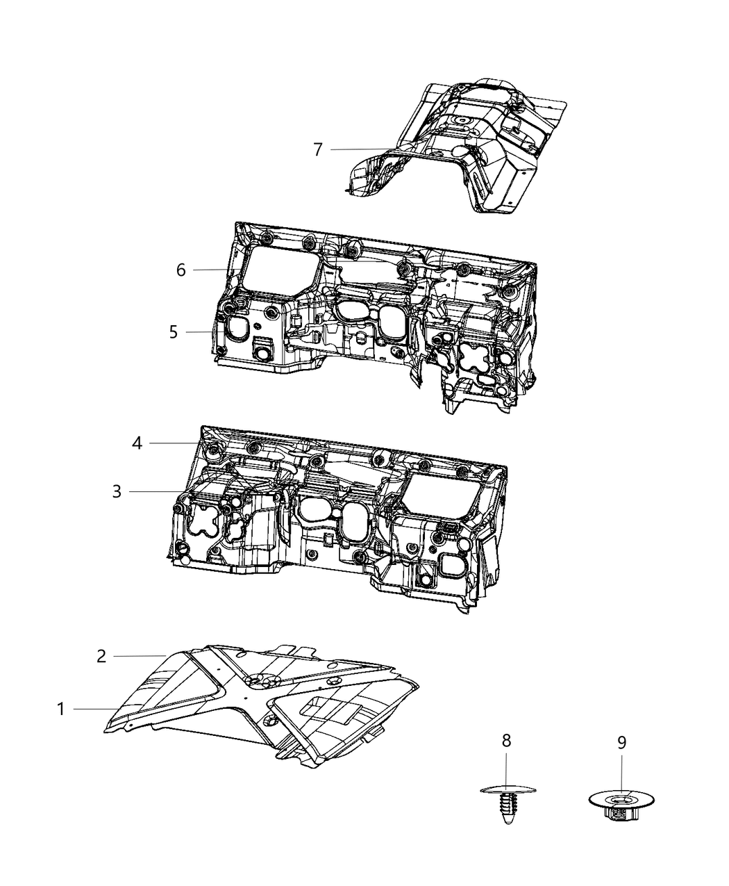 Mopar 68438073AA SILENCER-Dash Engine Side