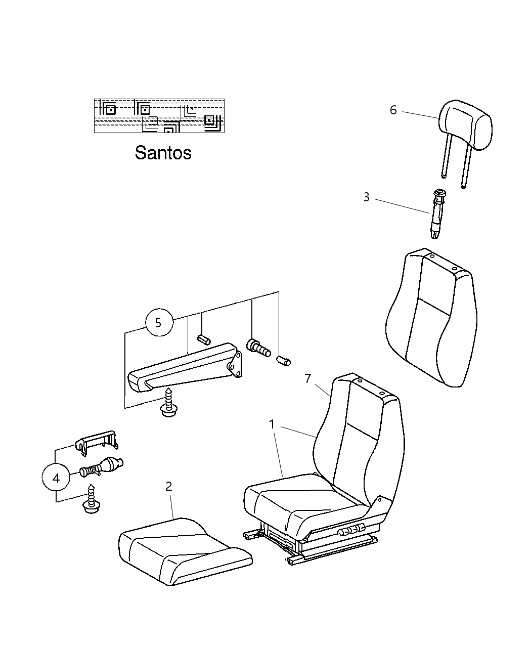 Mopar 5133037AA Seat-Front