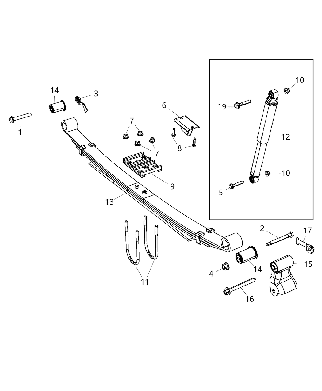 Mopar 68245393AA ABSORBER Pkg-Suspension