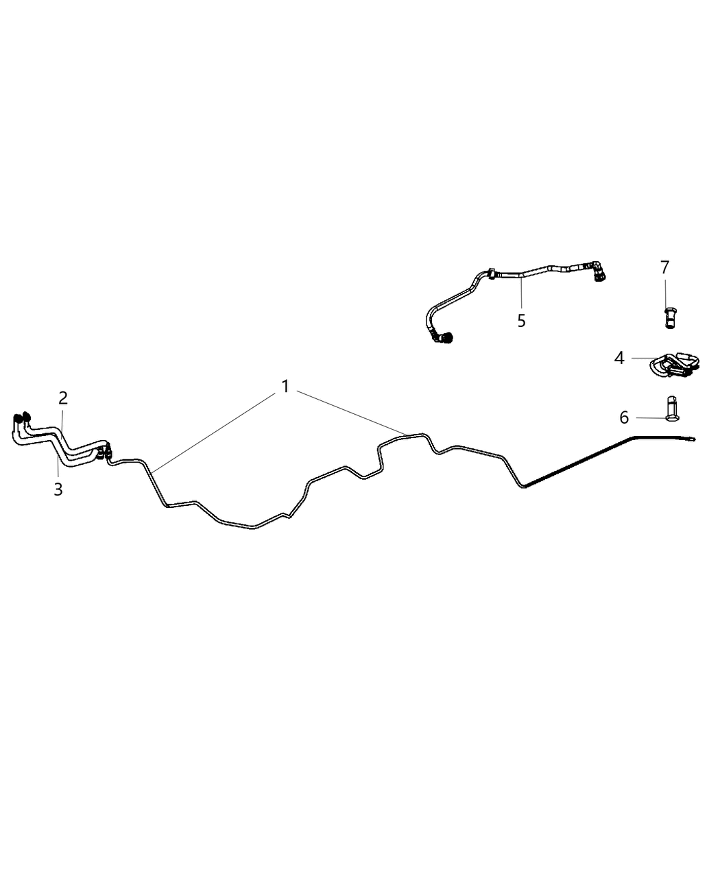 Mopar 5110700AH Tube-Fuel Supply And Vapor Line