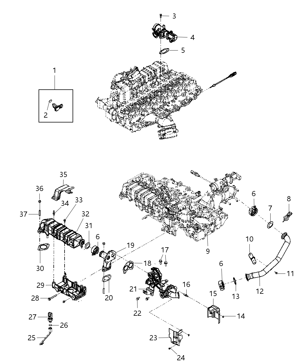 R8026995AB Genuine Mopar EGR