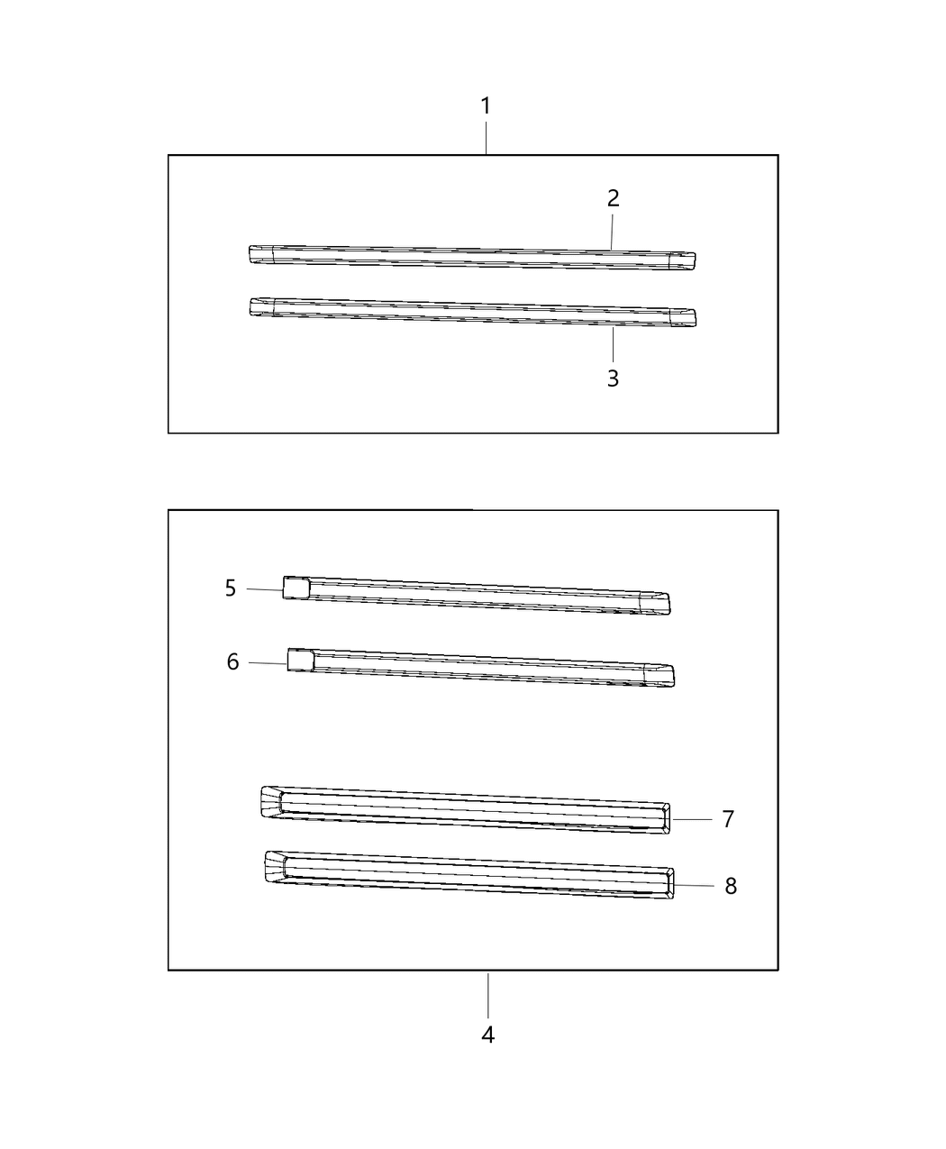 Mopar 82213507 Molding-Body Side