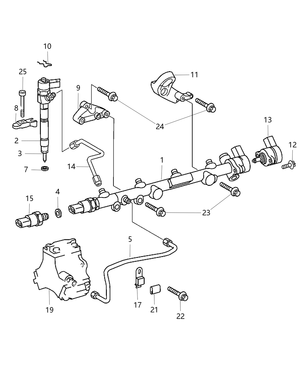 Mopar 5080338AB Tube-Fuel Return