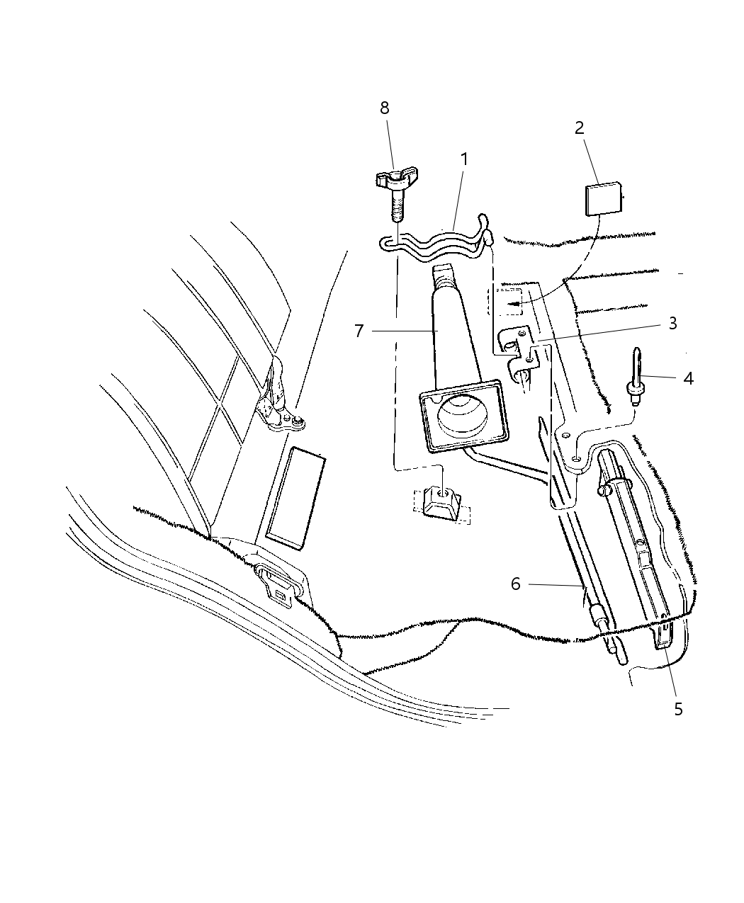 Mopar 52000221AB Jack-Jack