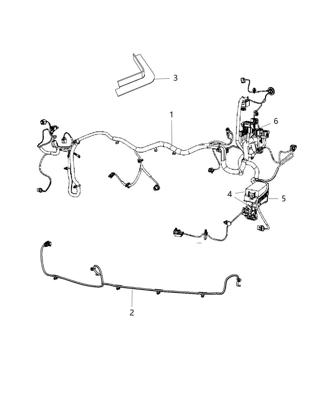 Mopar 68241754AE Wiring-HEADLAMP To Dash