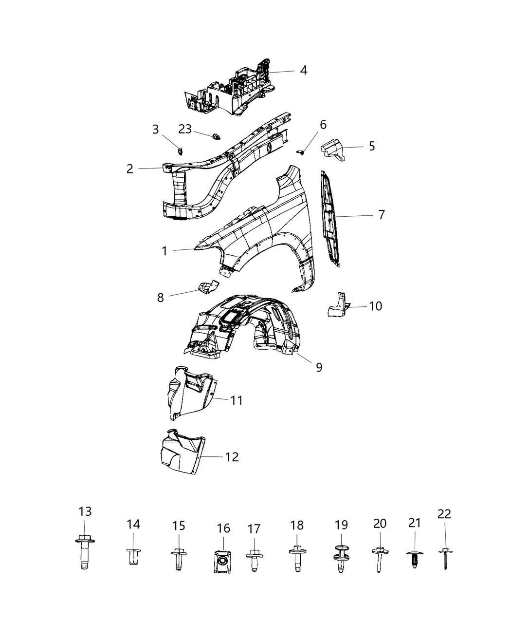 Mopar 68202607AA SILENCER-WHEELHOUSE