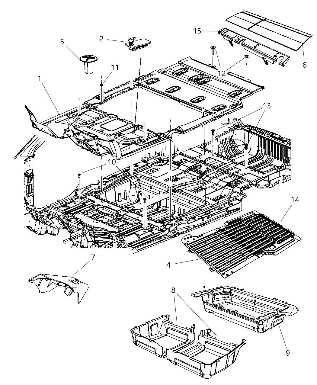 Mopar 1GV741K5AC Mat-Floor