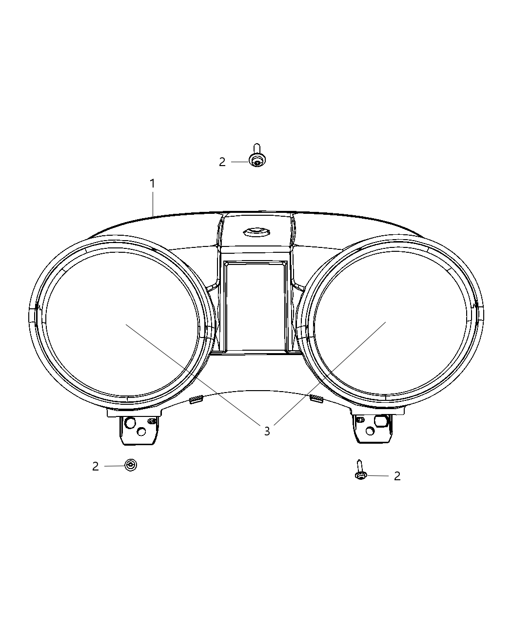 Mopar 68079688AA Lens-Instrument Cluster