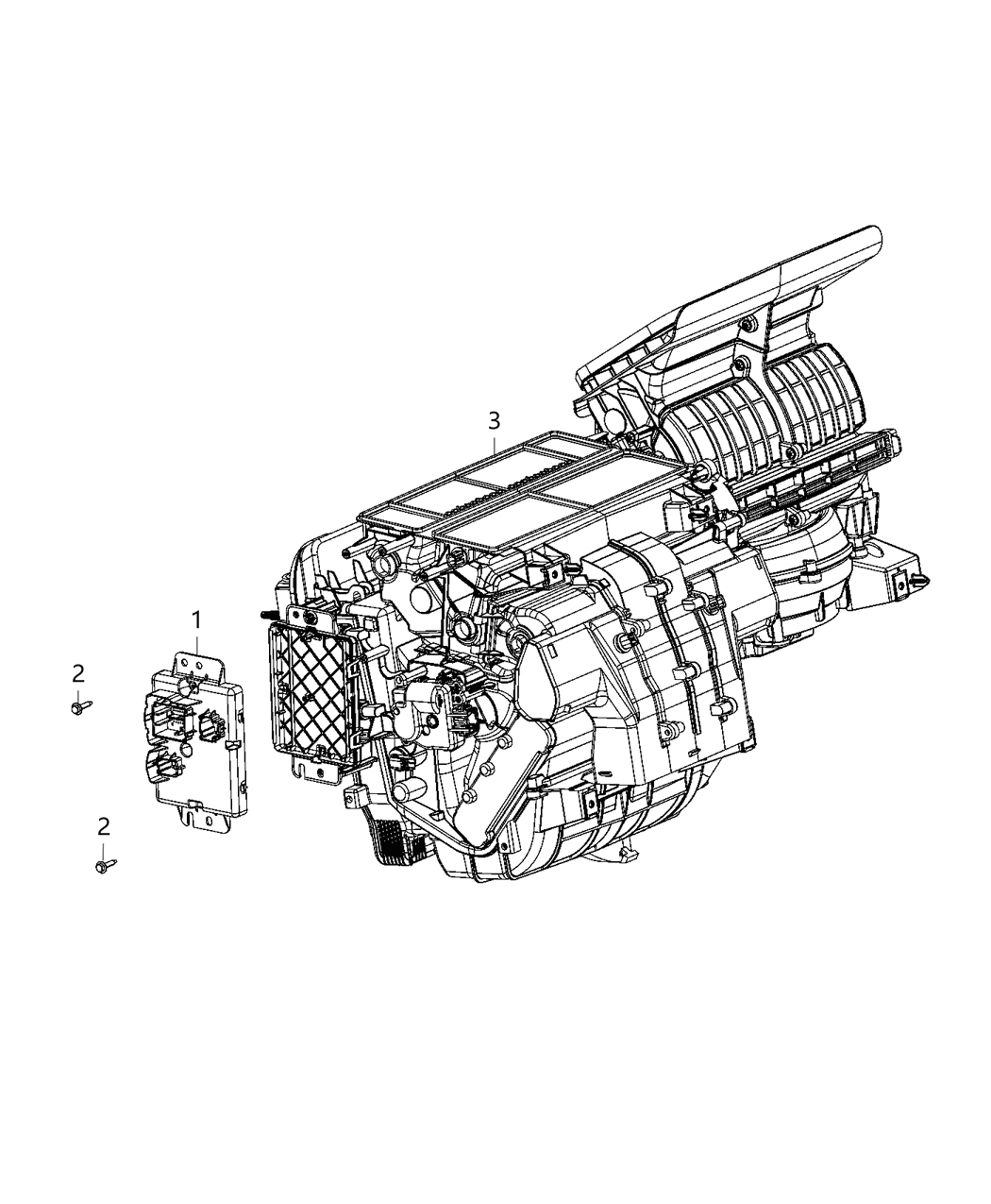 Mopar 68438412AB Air Conditioner And Heater Module