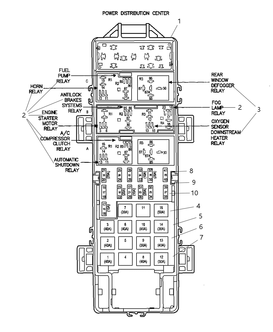 Mopar 56047000AA Cover-Power Distribution Center