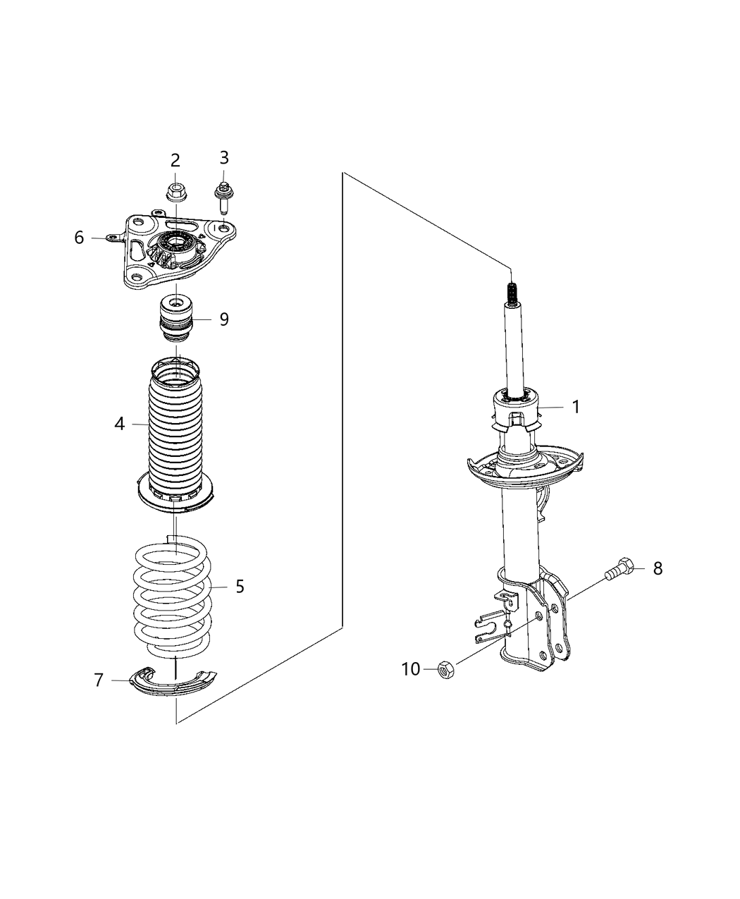 Mopar 68290257AB ABSORBER-Suspension