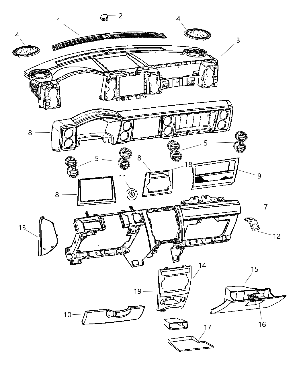 Mopar 68033383AA Nut-Push In