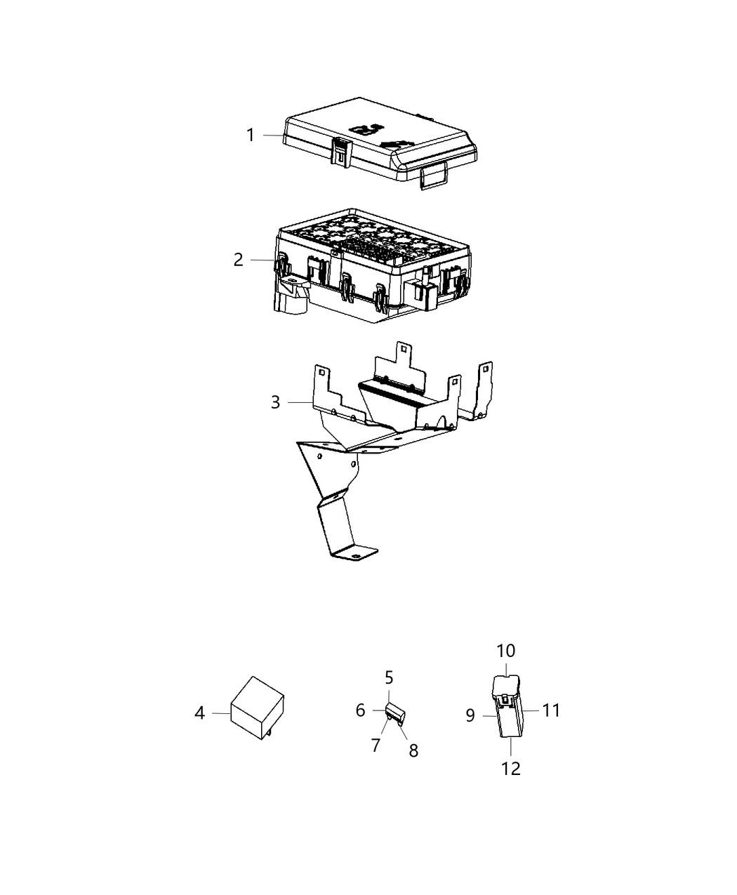 Mopar 68268693AA Power Distribution Center