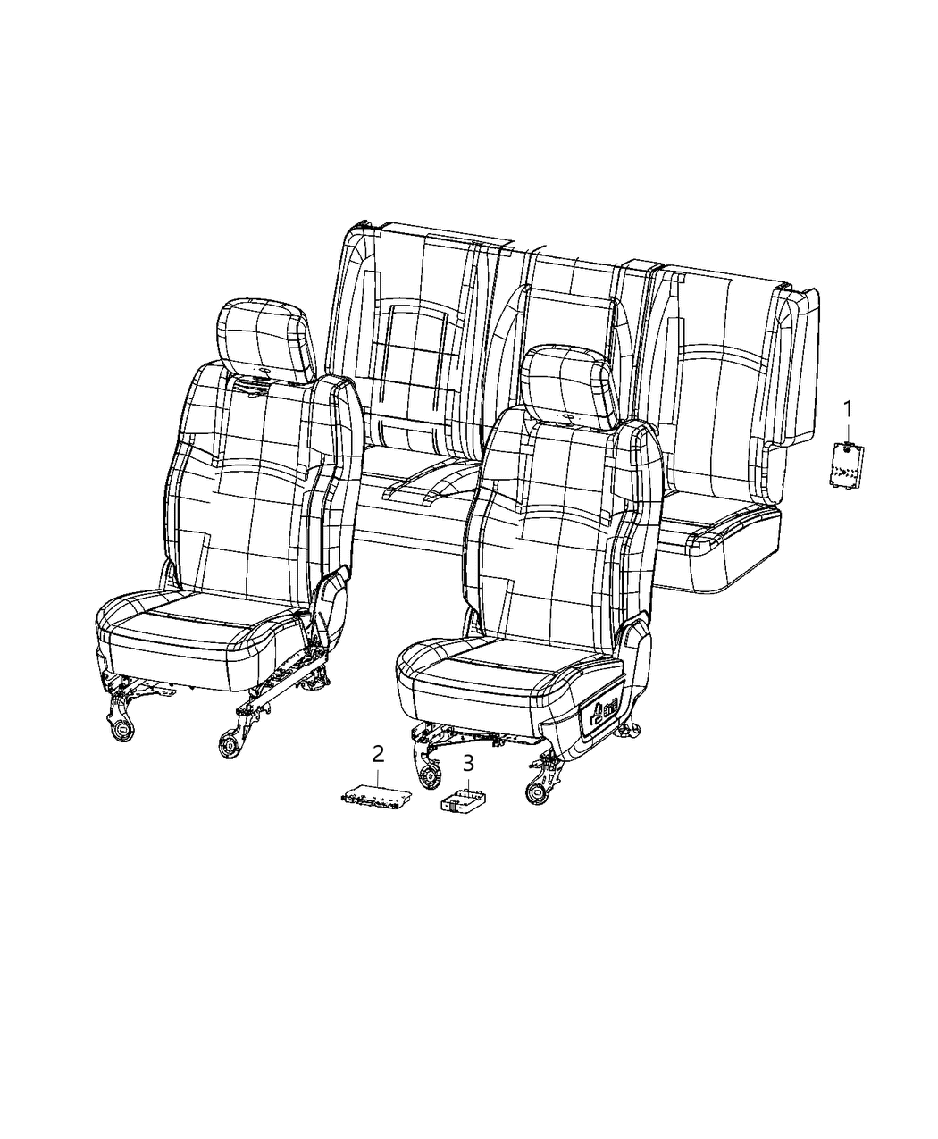 Mopar 68472743AA Module-Memory Seat And Mirror Cont