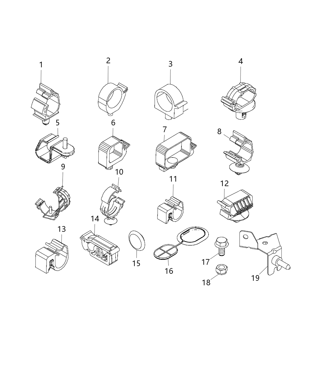 Mopar 6107048AA FASTENER-HEXAGON Lock