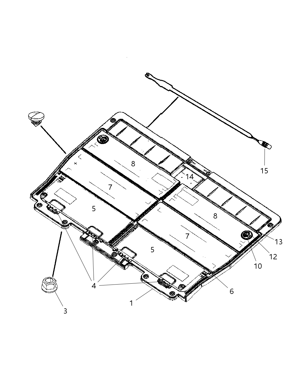 Mopar 1DJ80ZJ8AB Door-Load Floor