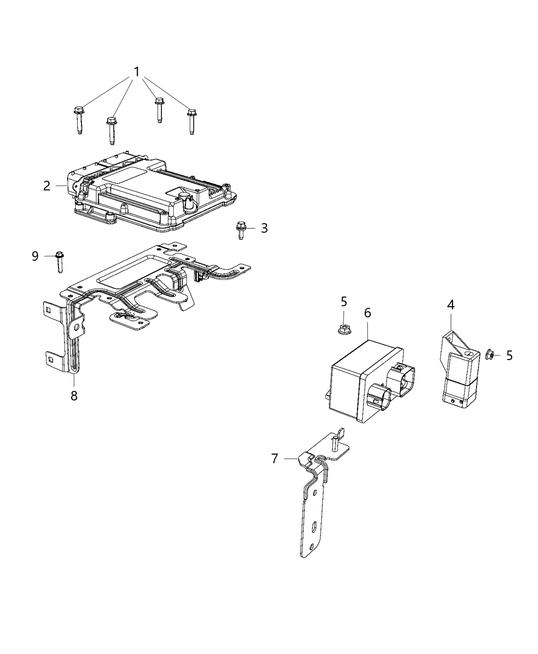 Mopar 68335791AA Engine Controller Module