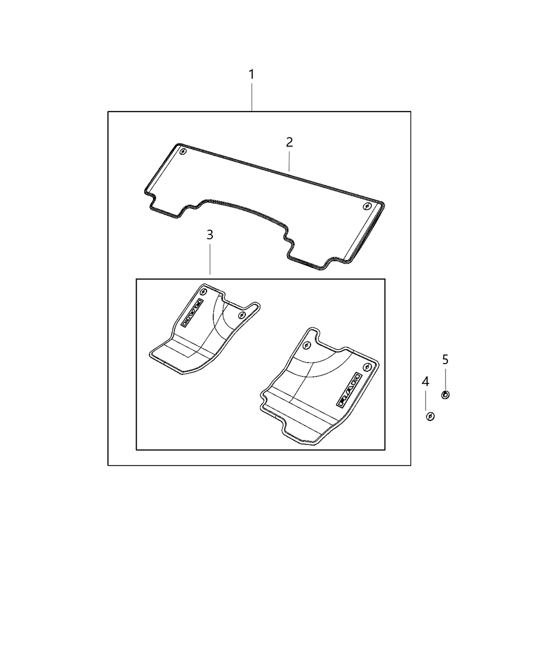 Mopar 6RN602X7AC Mat-Floor - Front