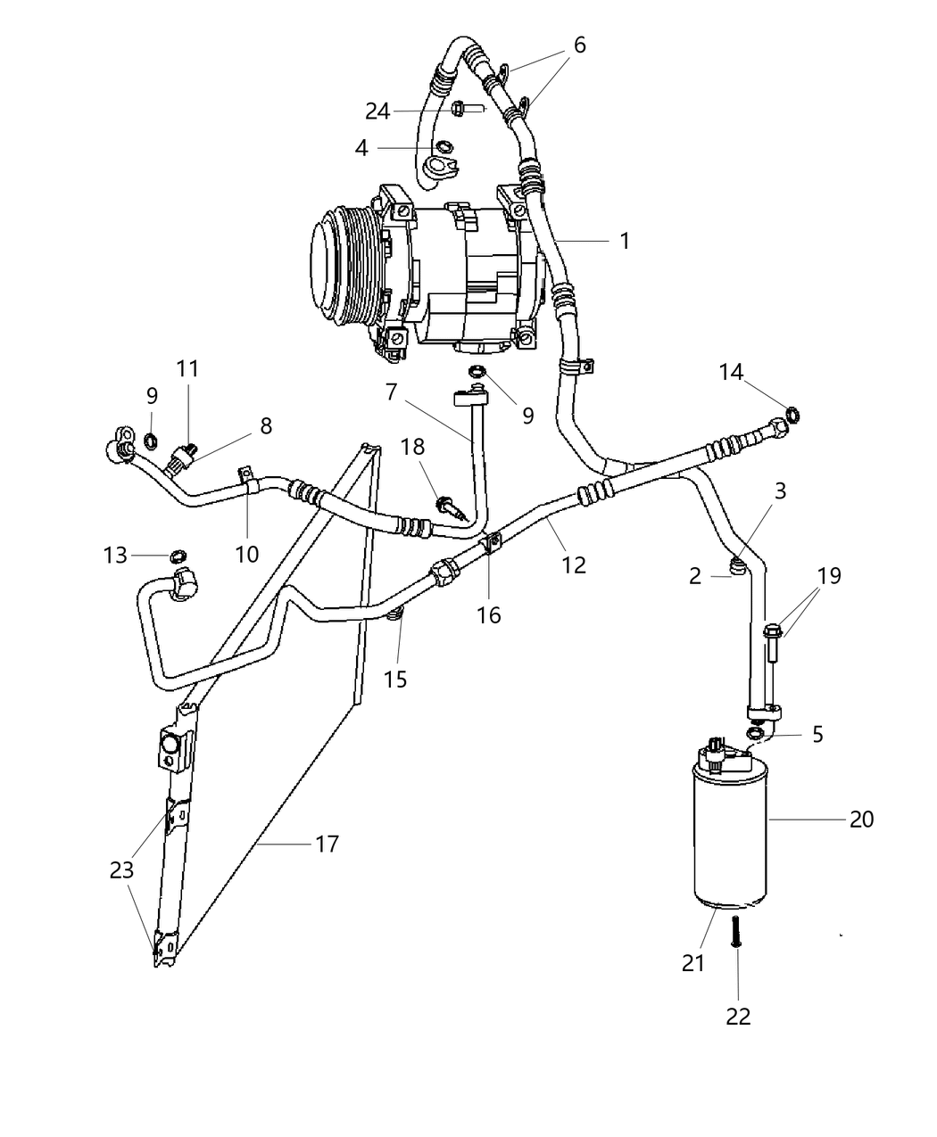 Mopar 68028717AA O Ring-A/C Line