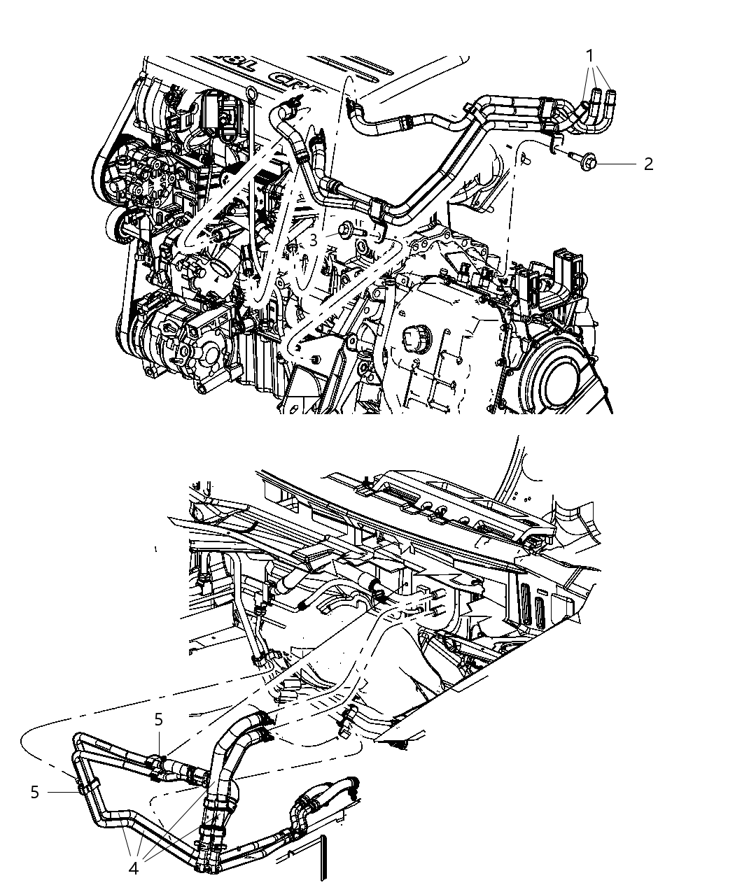 Mopar 4677652AL Hose-Heater Supply And Return