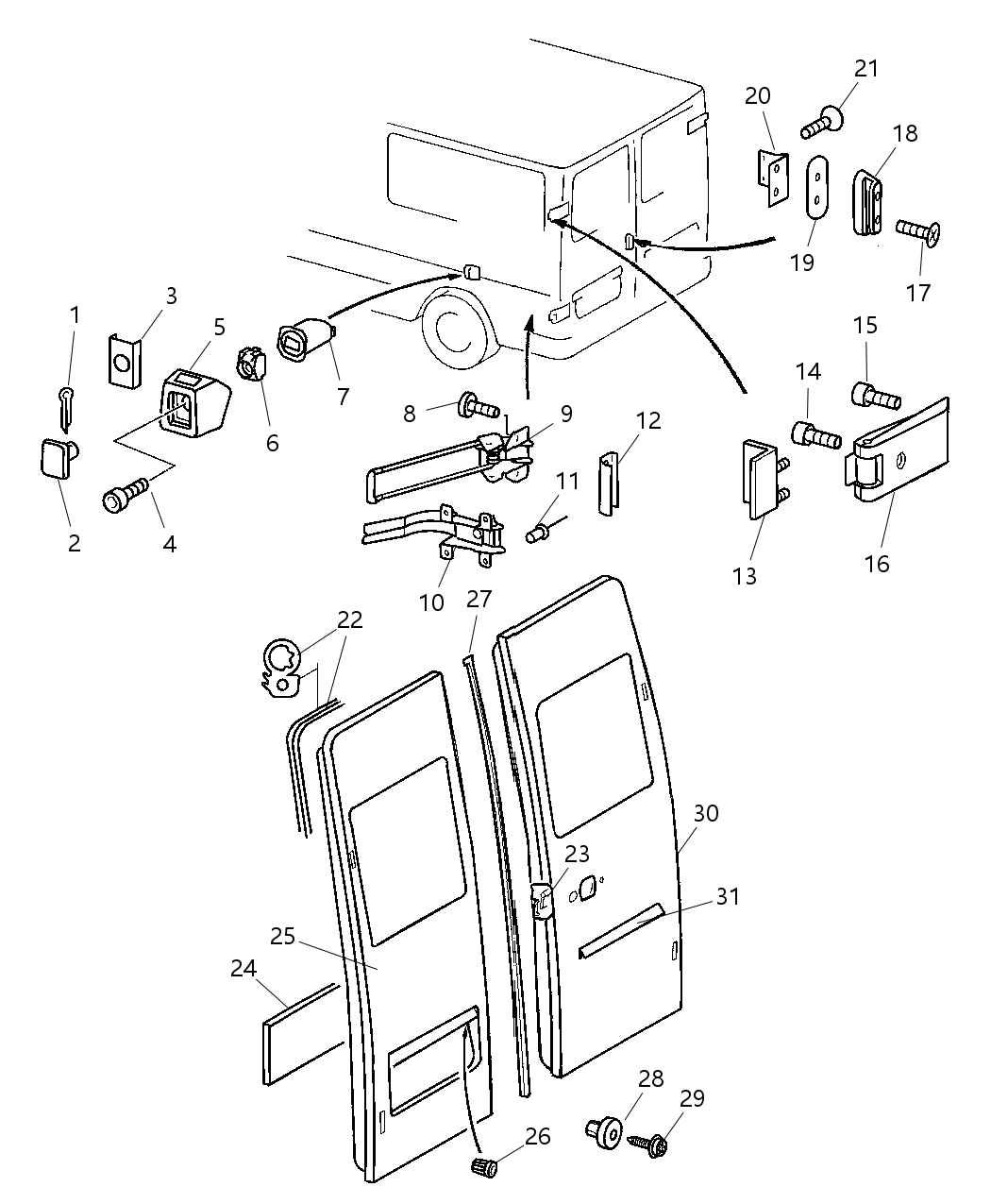 Mopar 5103573AA Bracket-License Mounting